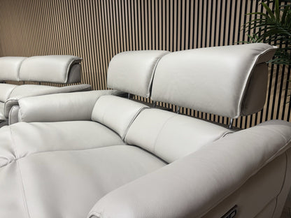 Furniture Village JUDE Style Leather 3 + 2 Seater Power Sofa Set - RRP £4,690
