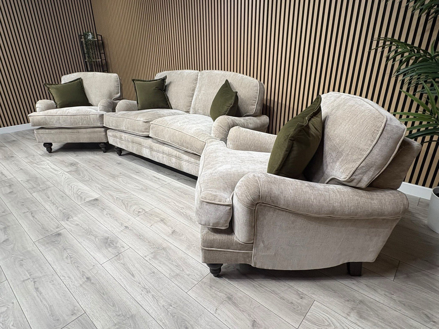 Laura Ashley HERITAGE Style Fabric 2 Seater Sofa + 2x Armchairs Set - RRP £3725