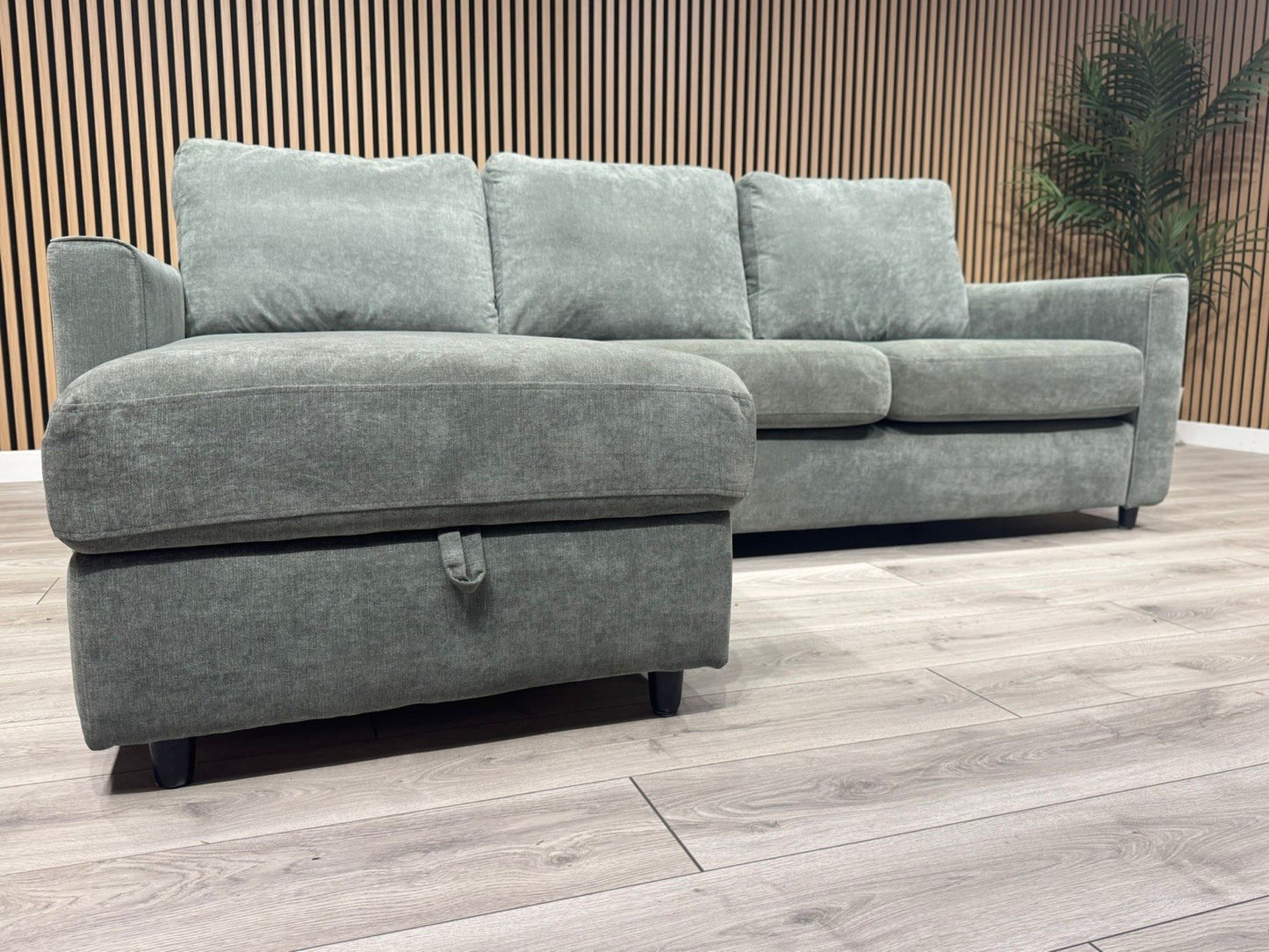 Furniture Village ESPRIT Fabric LHF Storage Chaise Corner Sofa - RRP £1,395