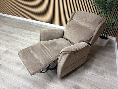 Furniture Village Fabric Rise & Recline Armchair, Mocha RRP £1499