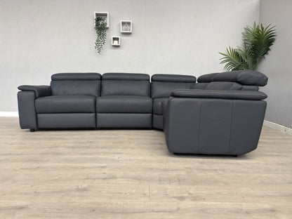 Furniture Village - Nicoletti Davide Small Leather Corner Static  - £4745