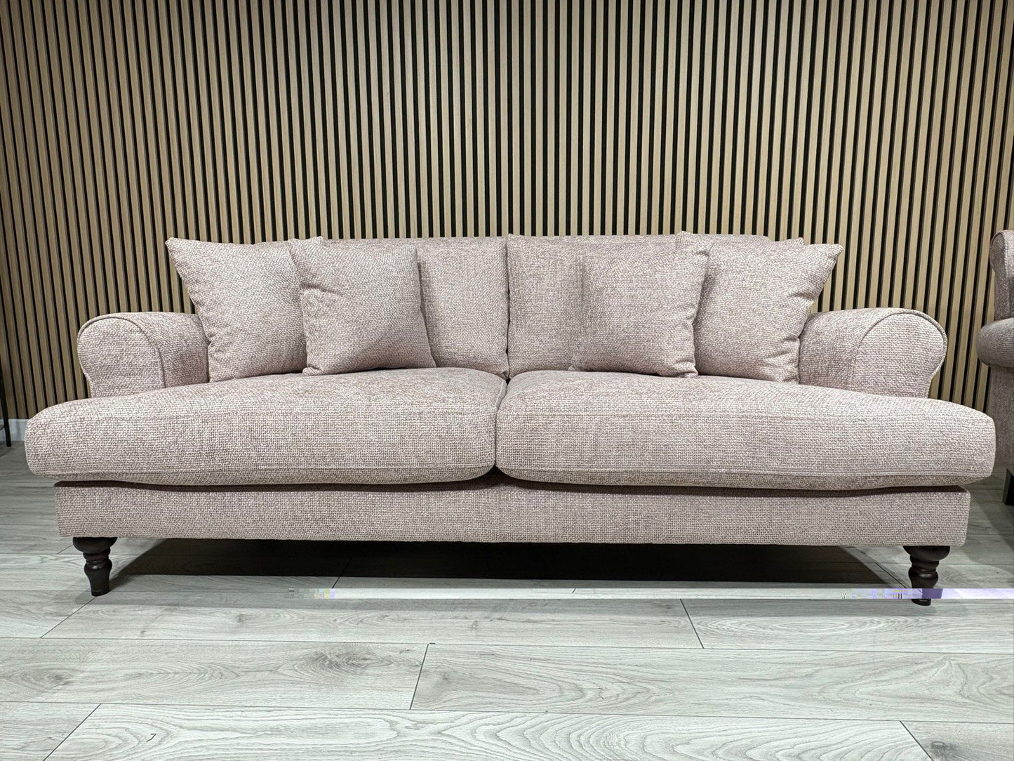 Laura Ashley LYNDEN Style Fabric 3 Seater Sofa + 1 Snuggle Chair - RRP £2895