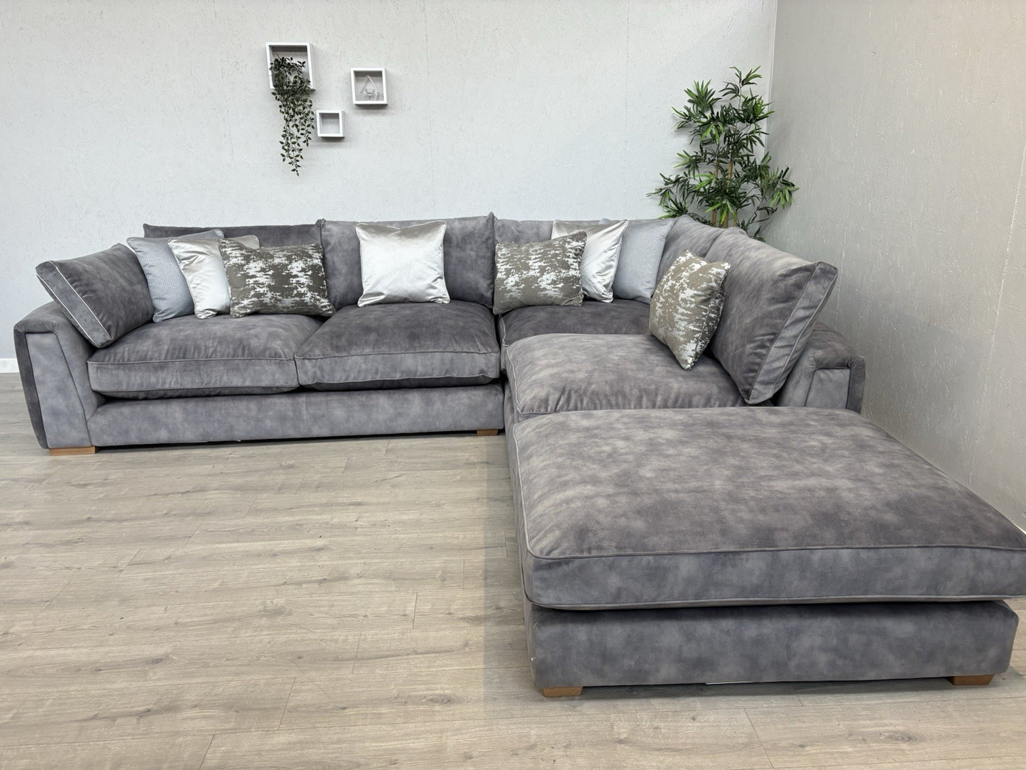 Sofology - EMPEROR Fabric Large 3 Corner 1.5 Open End Chaise Sofa - RRP £5,399