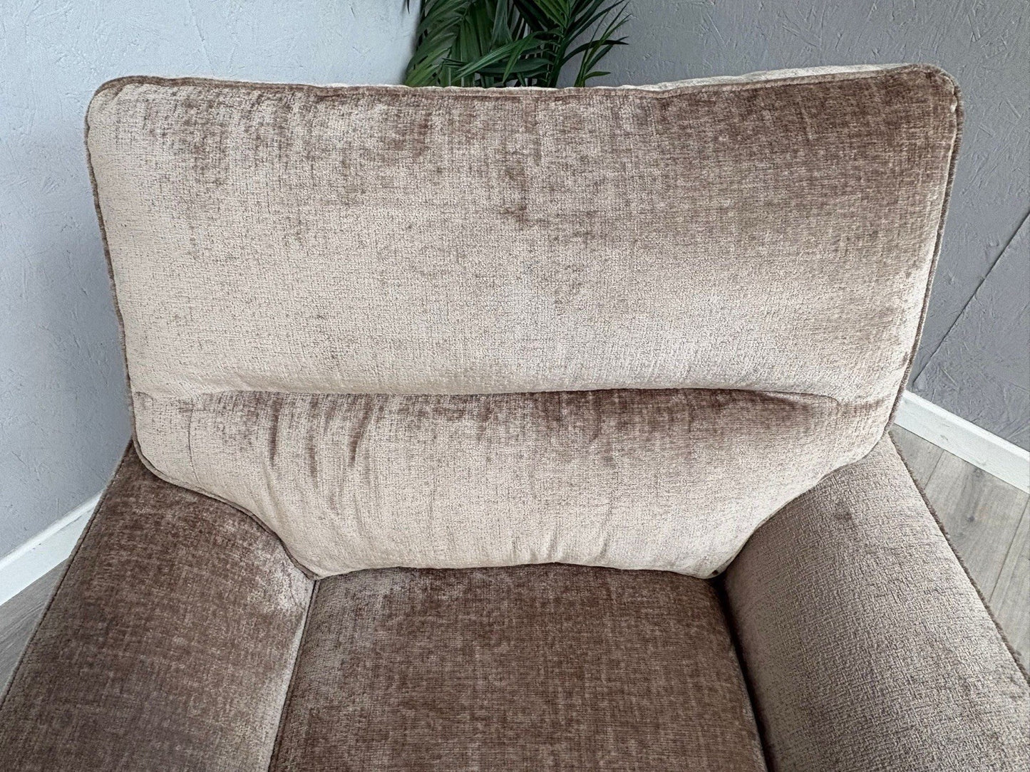 NEXT - Stamford Fabric Armchair, Plush Chenille Mid Natural - RRP £750