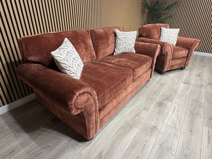 New BLENHEIM Fabric 3 Seater + Armchair - RRP £2790