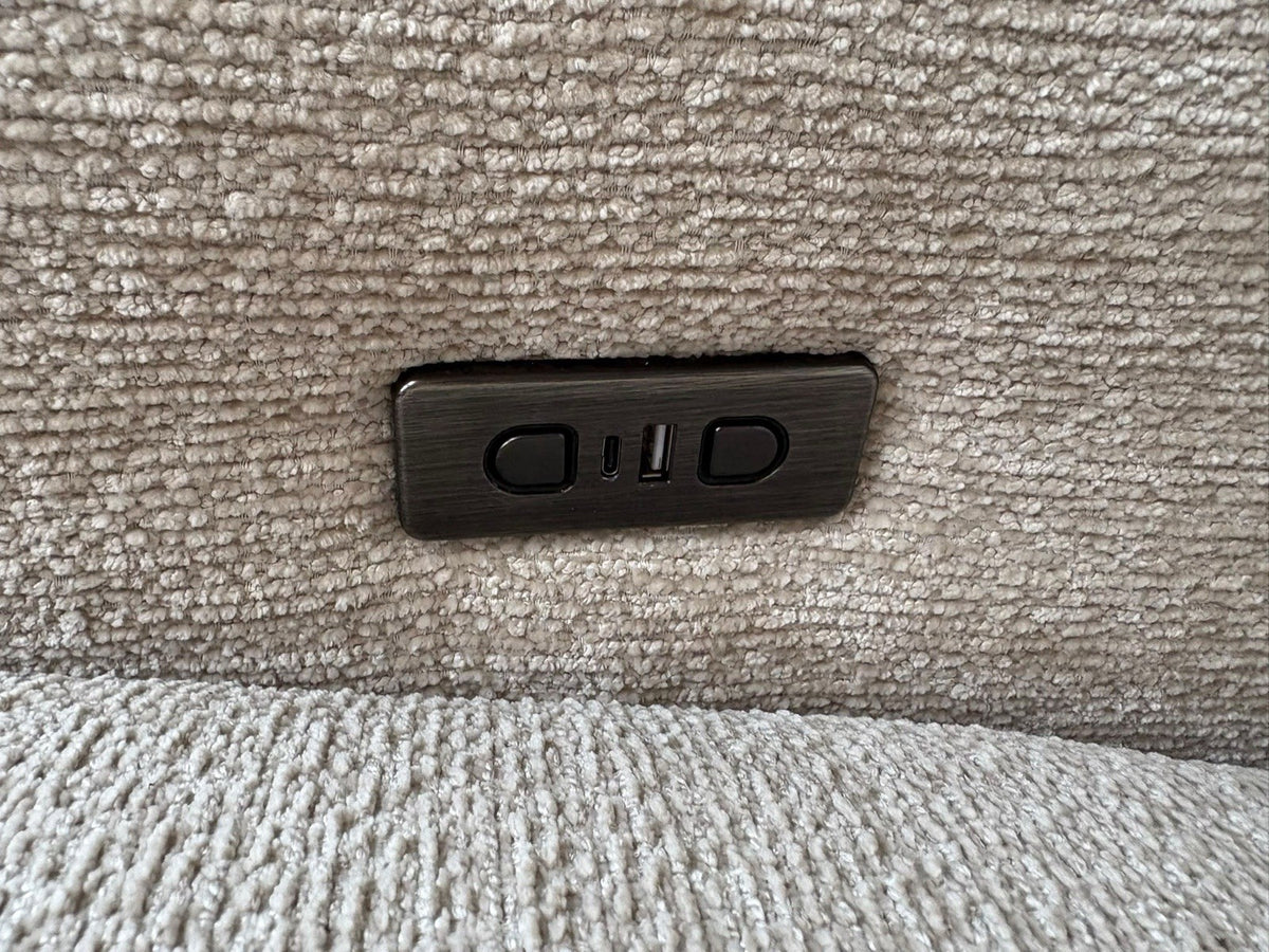 DFS DAVIS RHF Chaise Power Recliner Storage Fabric Corner Sofa - RRP £1,599
