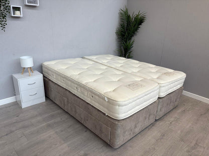 Hypnos Luxurious Earth 02 6ft Superking Mattress Zip and Link, Medium RRP £3,299
