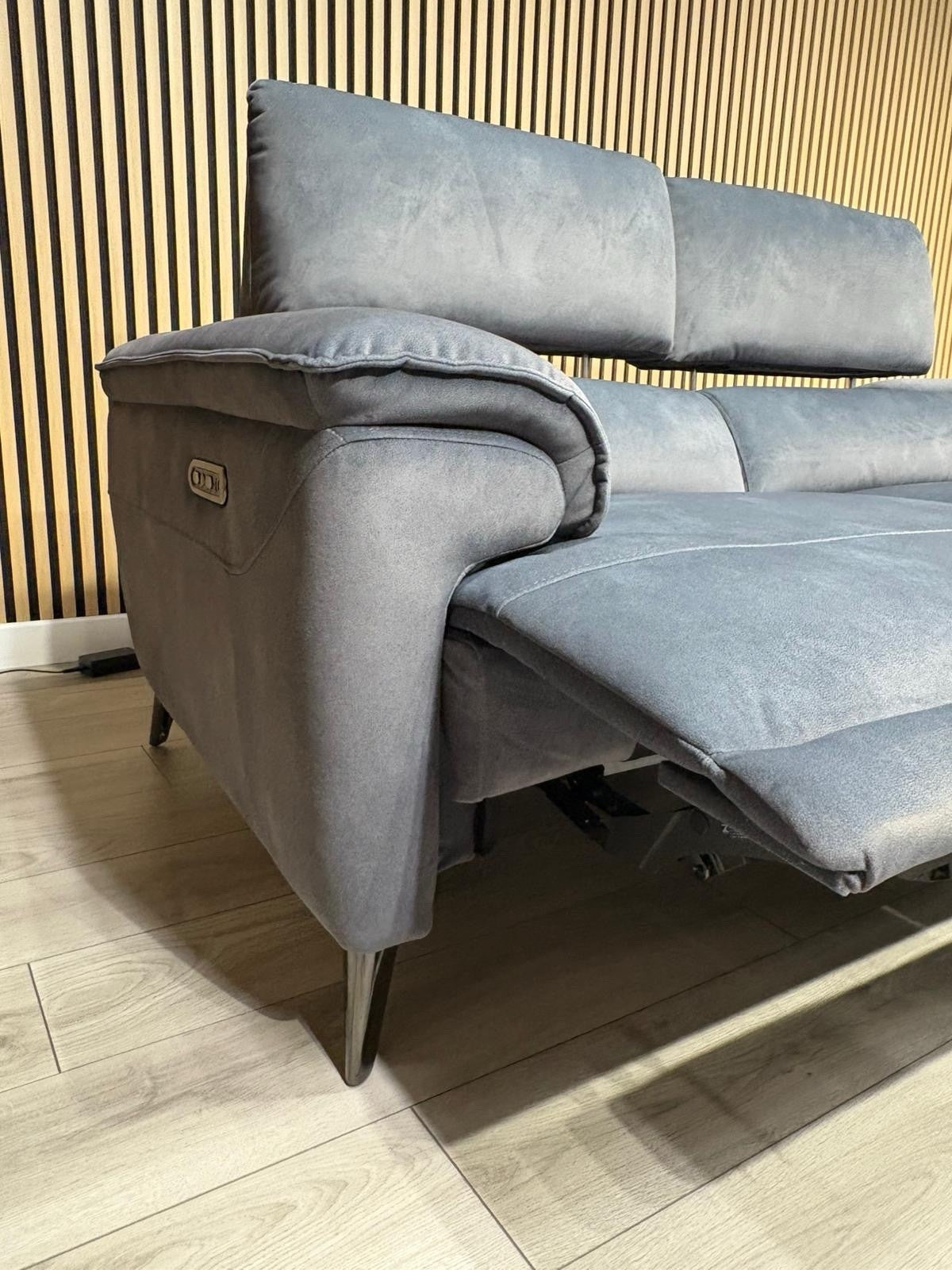Furniture Village MOET Style Fabric 3 + 2 Seater Power Sofa Set - RRP £3,890