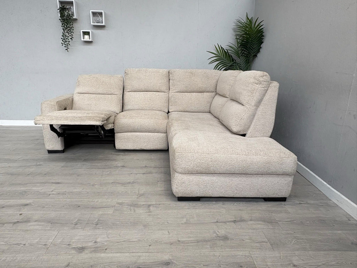 DFS DAVIS RHF Chaise Power Recliner Storage Fabric Corner Sofa - RRP £1,599