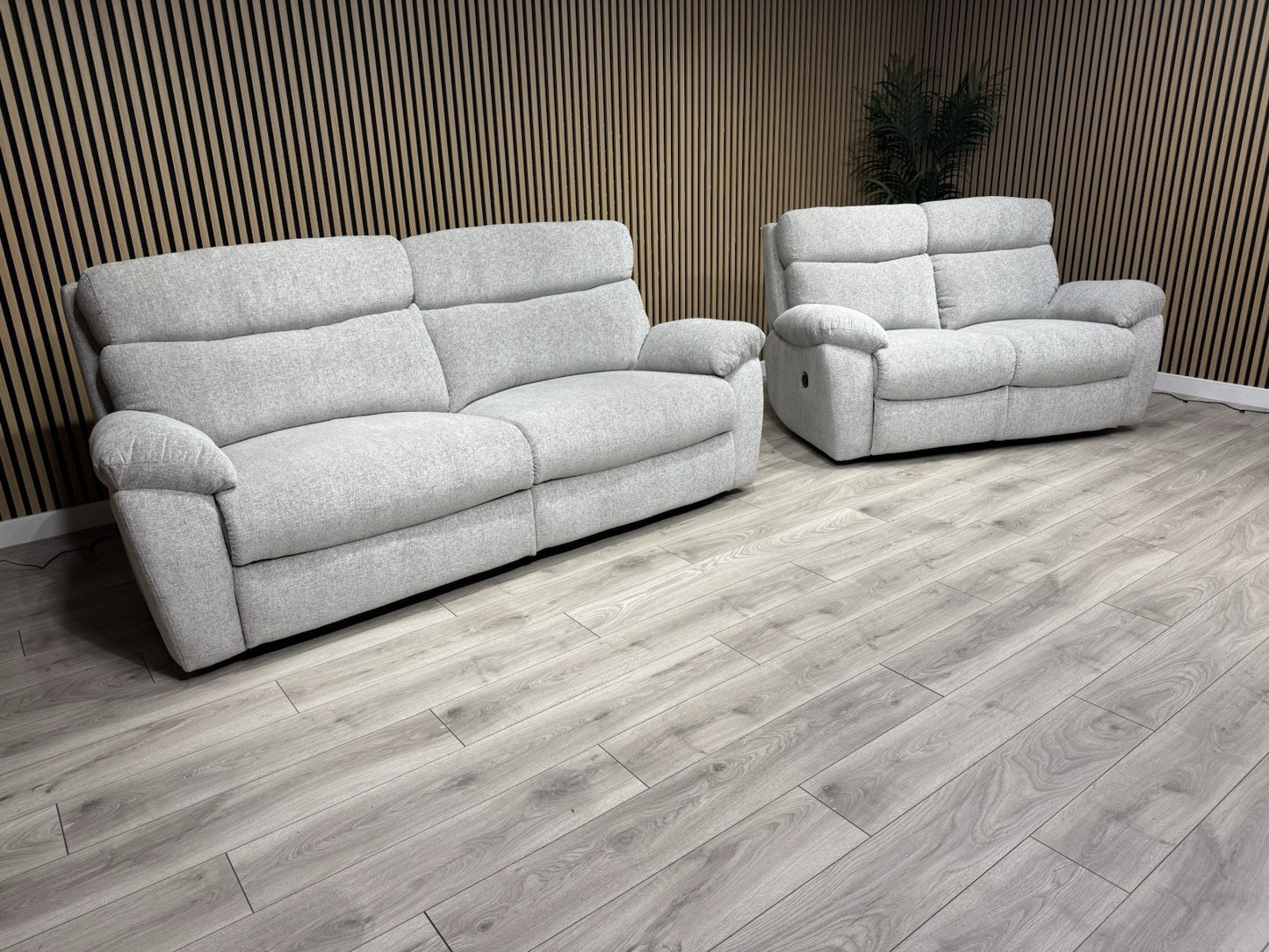 SCS - CLOUD Fabric Power Recliner 3 + 2 Seater Sofa Set - RRP £2998