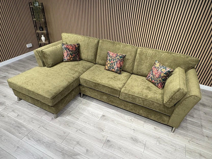 Furniture Village SASHA Fabric Large LHF Chaise Corner Sofa - RRP £3,295