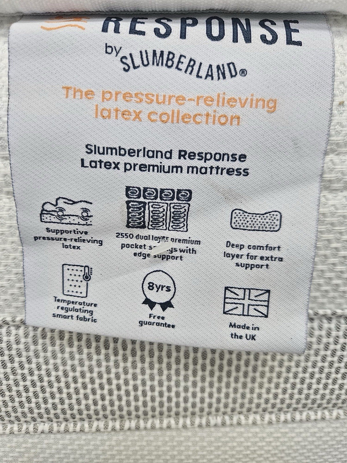 Slumberland Response Latex Premium 4ft 6 Double Mattress, Medium - RRP £899
