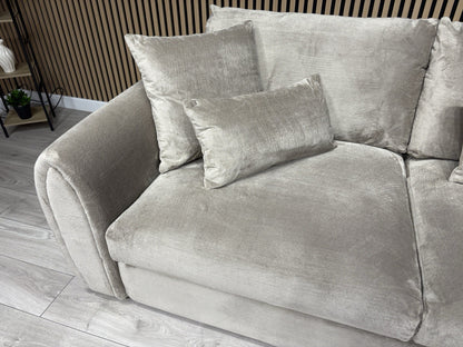Sofology MARBLE ARCH Style Fabric RHF Corner Sofa, Mocha - RRP £3,599
