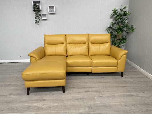 Furniture Village MORGAN Leather Power Recliner LHF Chaise End Sofa - RRP £1,995