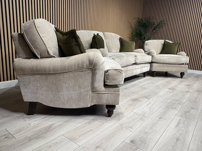 Laura Ashley HERITAGE Style Fabric 2 Seater Sofa + 2x Armchairs Set - RRP £3725
