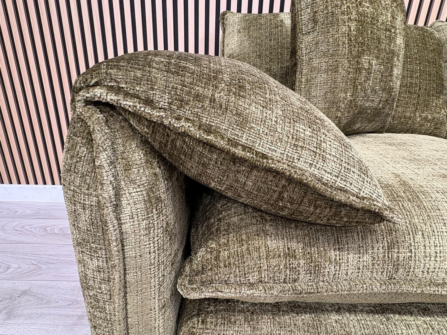 SOLICE Fabric 3 Seater + 2 Seater Sofa Set, Green - RRP £2,498
