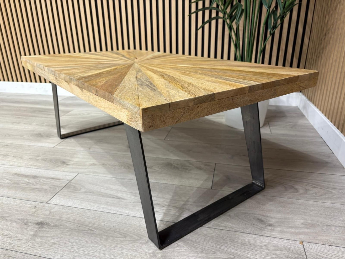NEXT Sample - Geo Mango Wood Coffee Table - RRP: £559