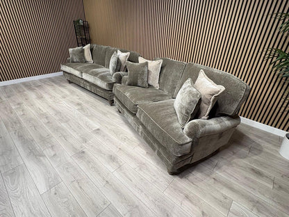 Laura Ashley HERITAGE Style Fabric 3 Seater + 2 Seater Sofa Set - RRP £3,500