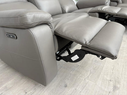 Furniture Village RAVEN Leather 3 + 2 Seater Power Recliner Sofa Set - RRP £2390