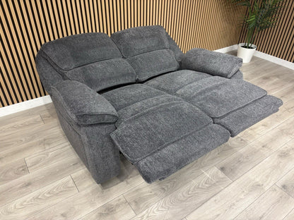 ORLANDO Fabric 2 Seater Power Recliner Sofa - RRP £1599