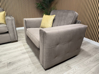 NEXT Sample Fabric 3 Seater Sofa + Love Chair Set - RRP £2498