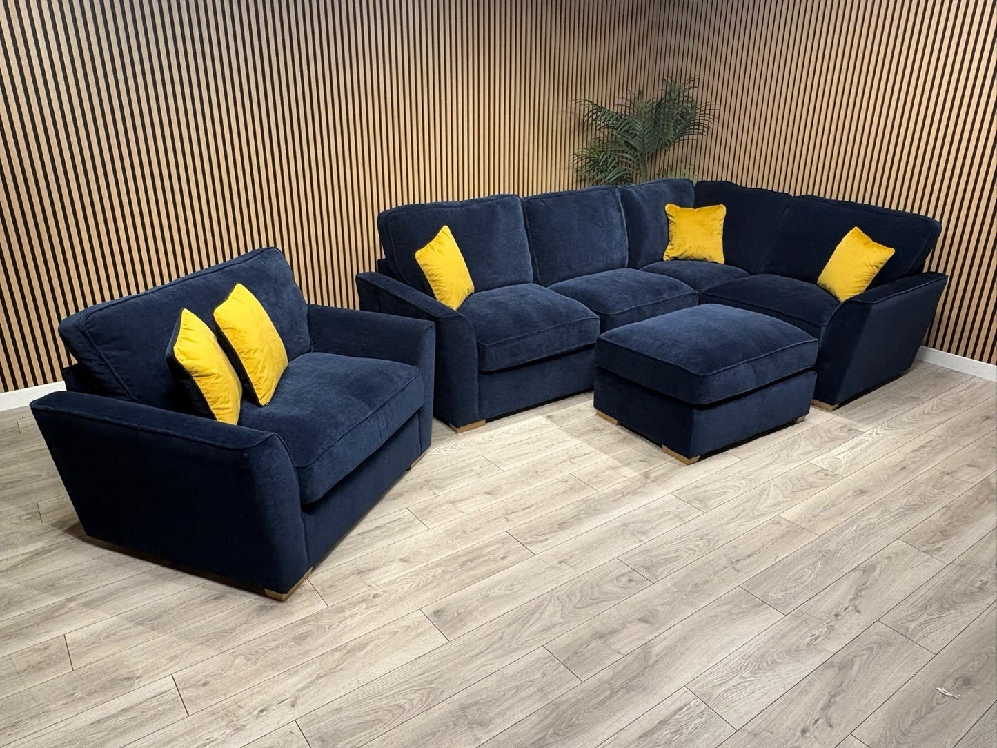 Furniture Village New Legend Corner + Footstool + Love Chair Set