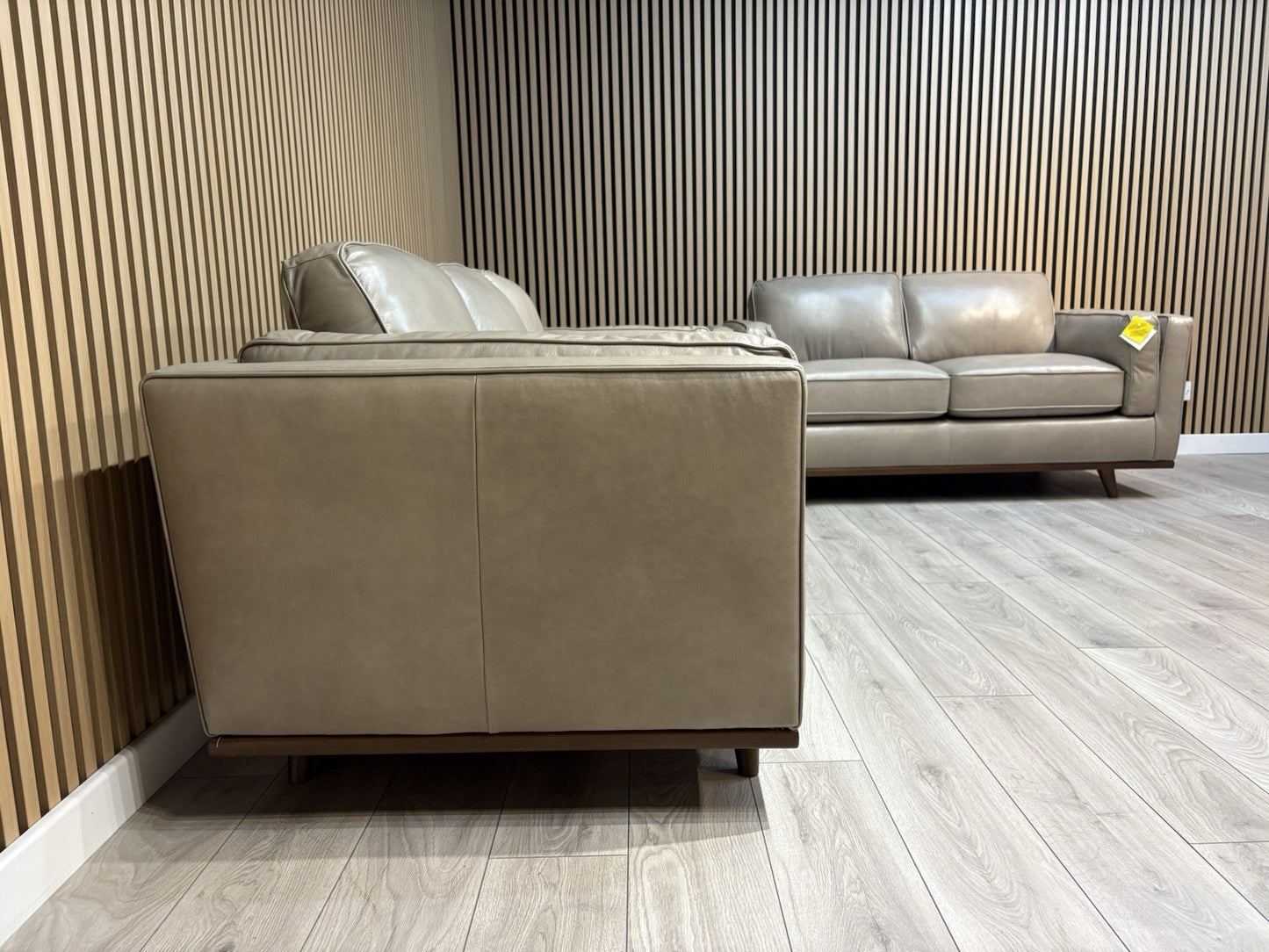 John Lewis Sample VALENCIA 3 Seater + 2 Seater Leather Sofa Set - RRP £4,398