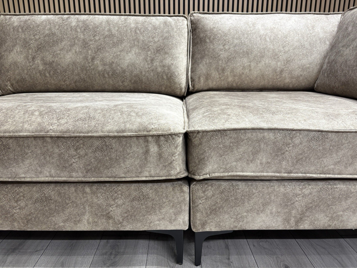 ELIJAH Modular Premium Fabric Corner Sofa, Mink - RRP £3,799