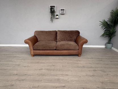 Alexander & James 3 Seater Fabric/Leather Sofa RRP: £2000