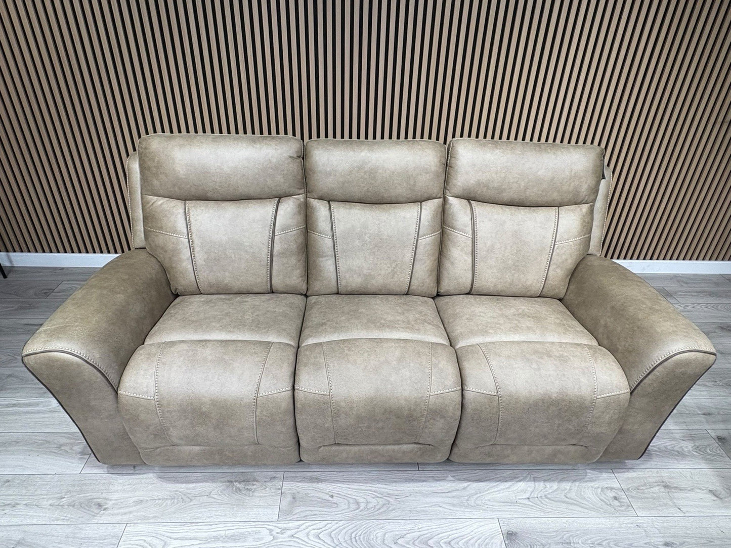 DFS 3 Seater + 2 Seater Fabric Power Recliner Sofa Set - RRP £3698
