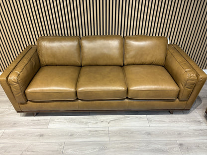 John Lewis Sample VALENCIA 3 Seater + 2 Seater Leather Sofa Set - RRP £4,398