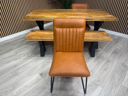 Next Sample - Cuba Mango Wood Dining Set, Different Combinations Available