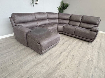 F.V LINK Fabric Corner Chaise Power Sofa, READ DESCRIPTION - RRP £2795