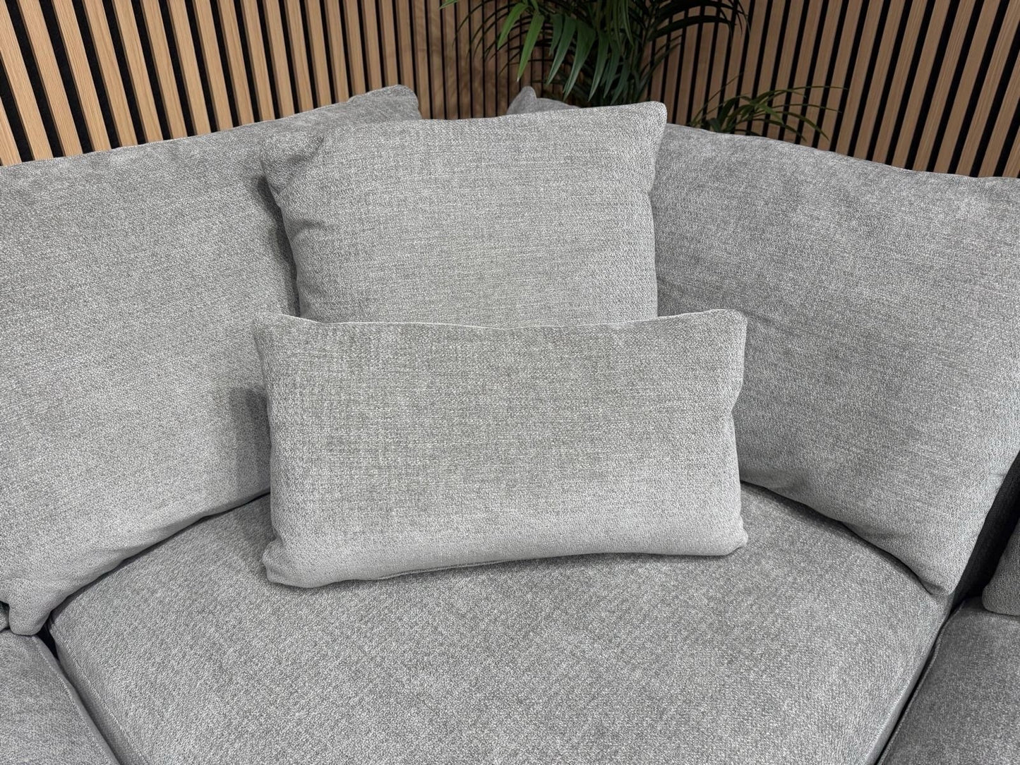 METZ Premium Fabric Large Corner Sofa, Cloud Grey - RRP £3,499