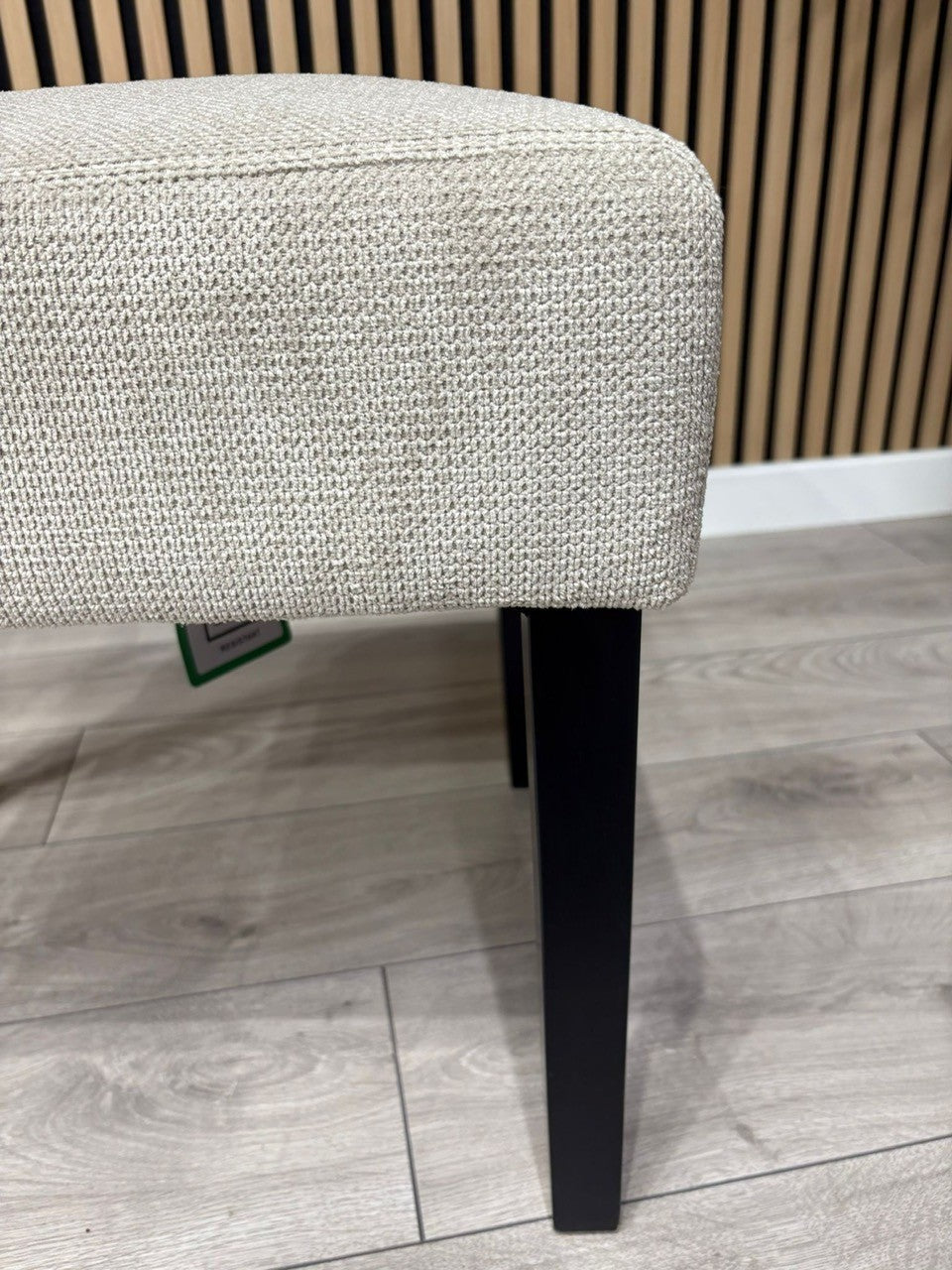 NEXT Sample - Flax Waffle Natural Fabric Dining Chairs