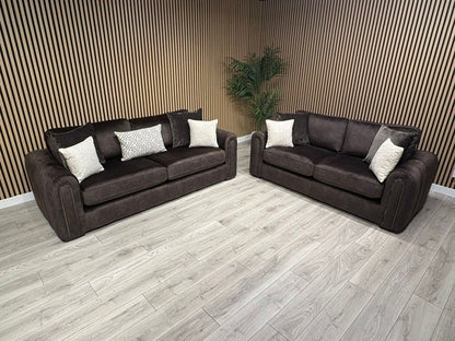 DEVINE Glamour Fabric Sofa Set, Bournville - Different Combinations Available