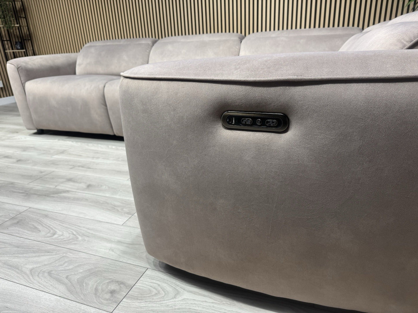 Furniture Village INCA Style Fabric Corner Sofa, Power Recliners - RRP £3195