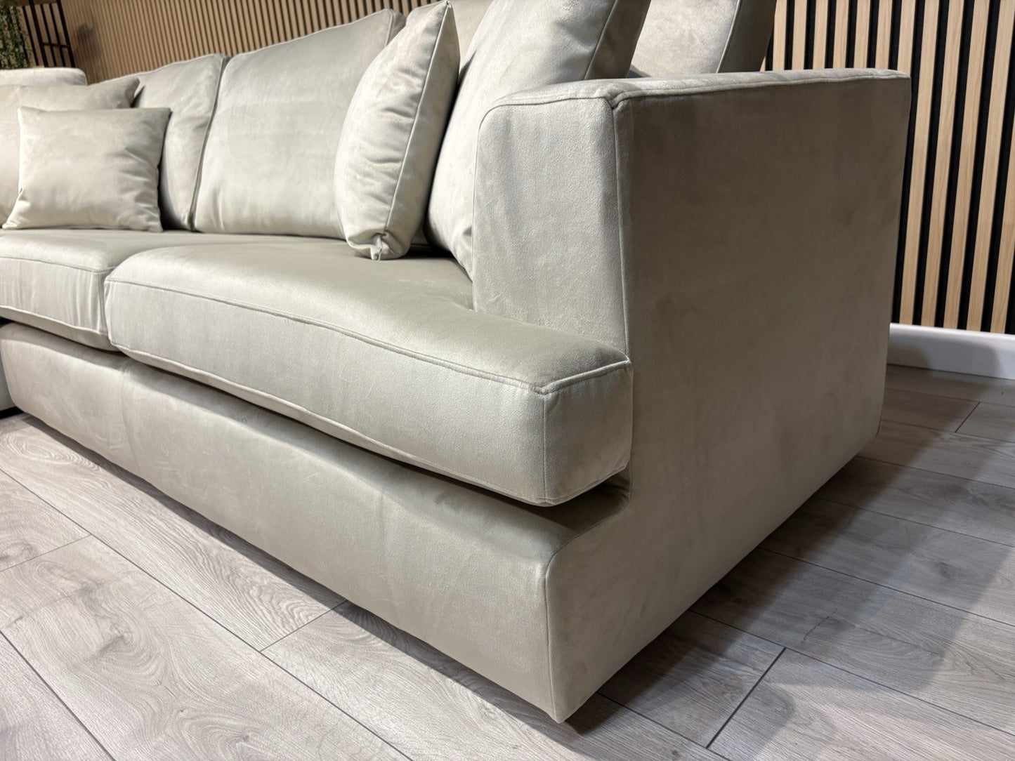 NEXT - STRATUS Fabric LHF Corner Chaise Sofa + Footstool - RRP £2,698