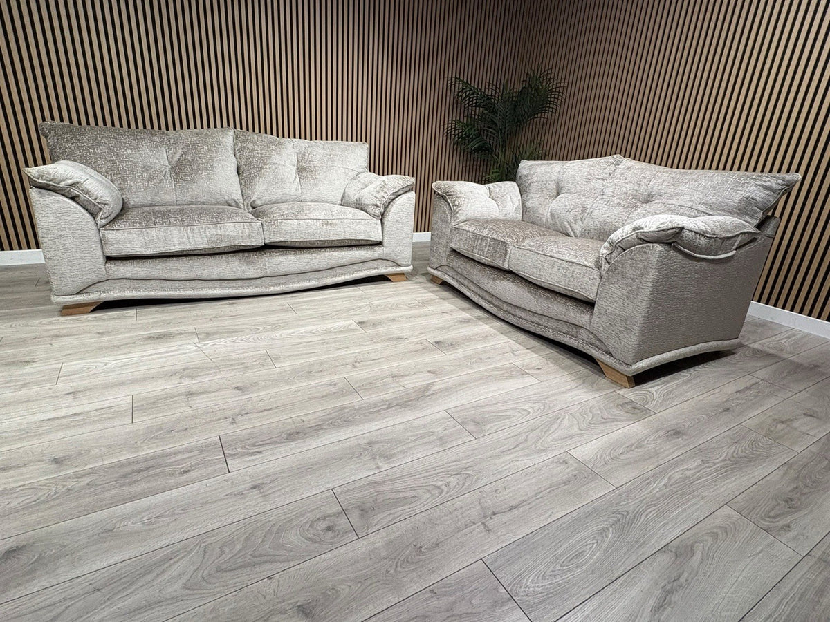 Oak Furnitureland RAVELLO Style Fabric 3 + 2 Seater Sofa Set - RRP £2,798