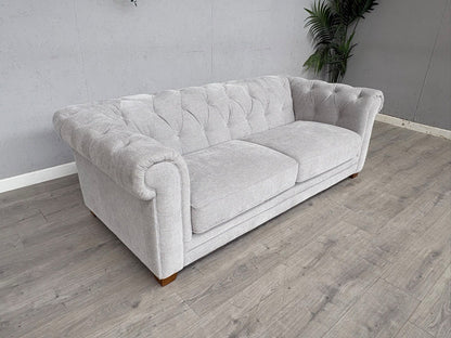 DFS Holbrook Chesterfield Fabric 3 Seater Sofa RRP £699