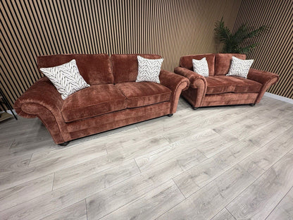 New BLENHEIM Fabric 3 Seater + 2 Seater Sofa Set - RRP £2990