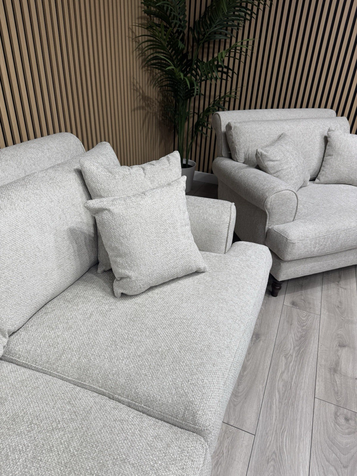 Laura Ashley LYNDEN Style Fabric 3 Seater Sofa + 2 x Armchairs Set - RRP £3395