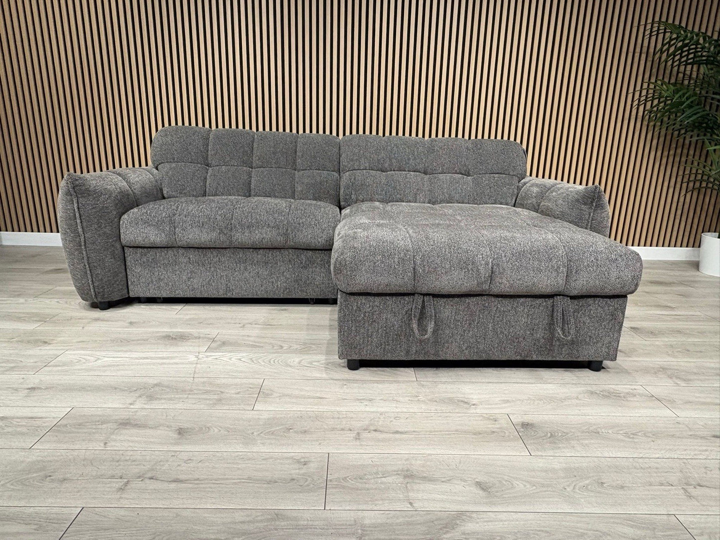 CAMDEN Premium Fabric RHF or LHF Chaise Sofa Bed with Storage - RRP £1595