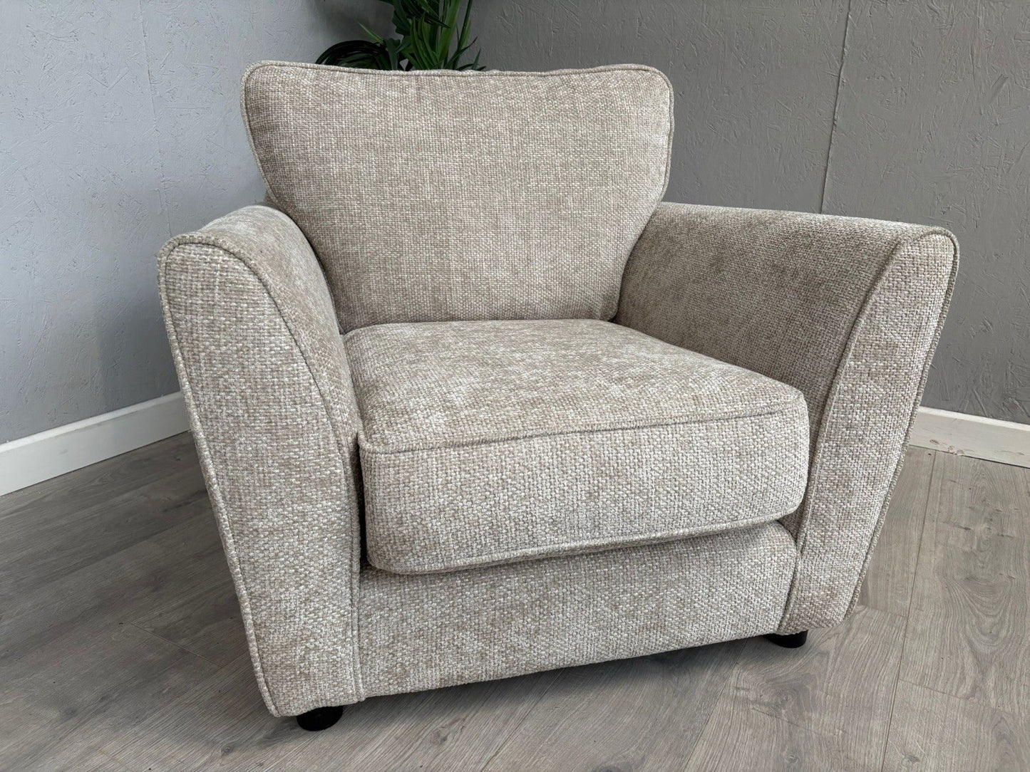 Furniture Village TABITHA Fabric Chair Armchair, Stone - RRP £995