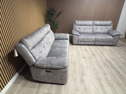 SCS Belford 3+3 Seater Power Recliner Sofa Set with Head Tilt - RRP £2698