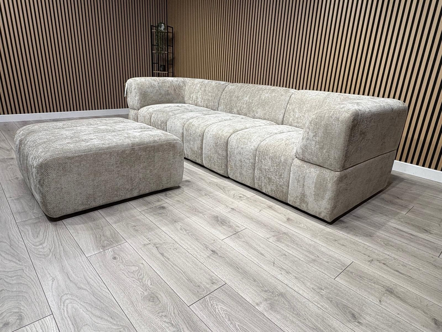 Taskers KIRWIN Large Fabric 3 Seater Sofa + Footstool - RRP £2,999