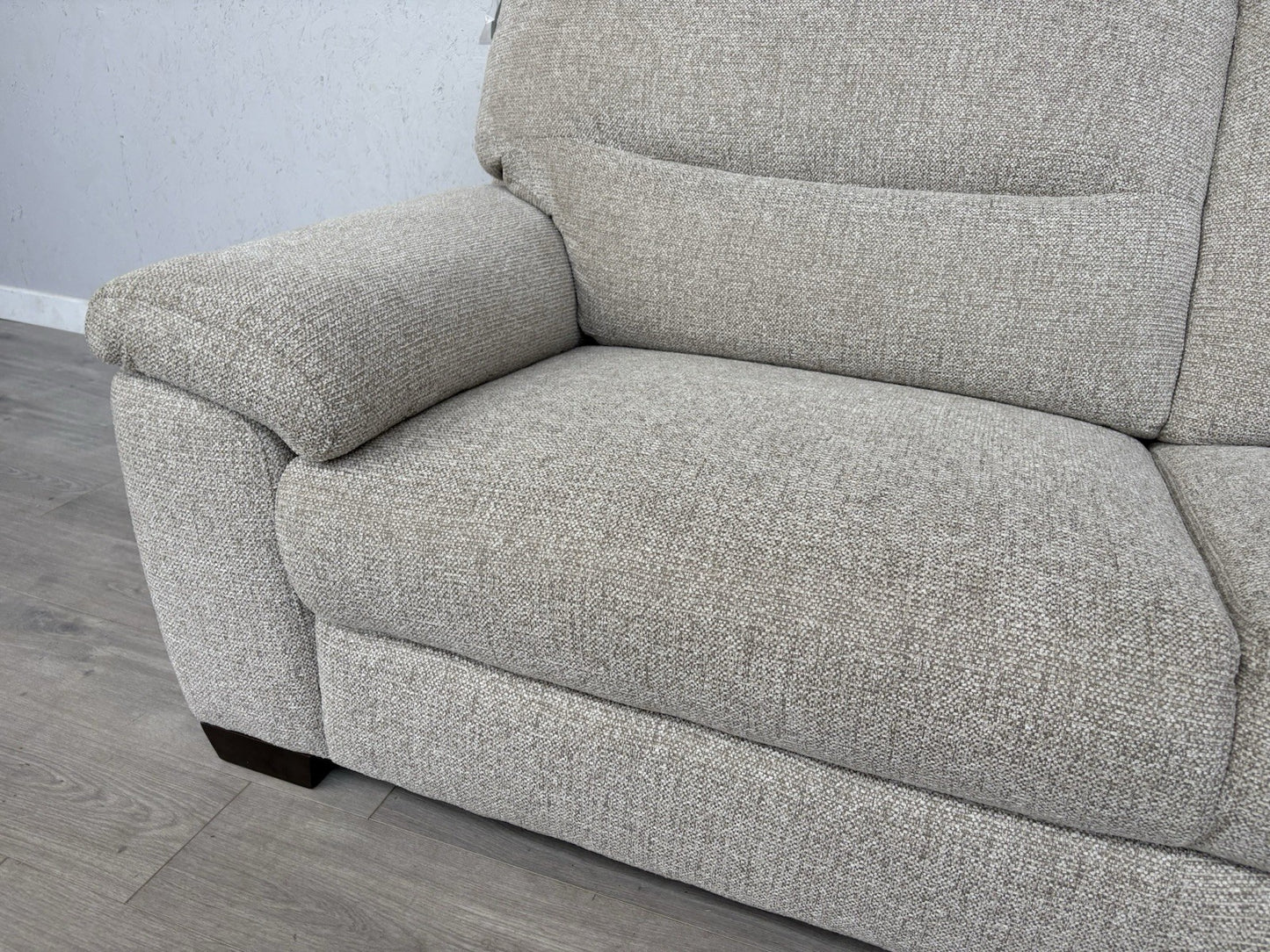 Furniture Village HETTY Fabric 2 x 3 Seater Sofa Set + Footstool- RRP £2,385