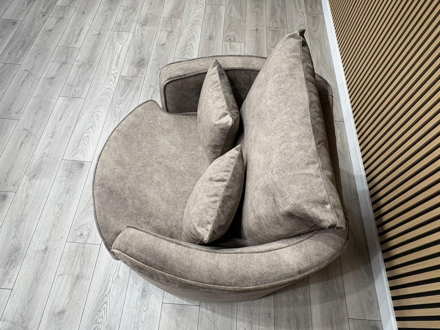 DFS - CHERISHED Style Fabric Swivel Armchair, Formal Back - RRP £949