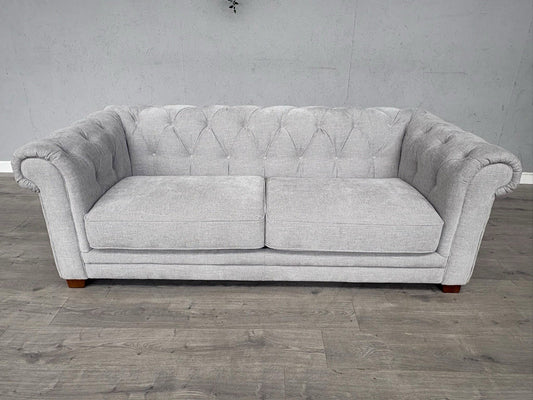 DFS Holbrook Chesterfield Fabric 3 Seater Sofa RRP £699