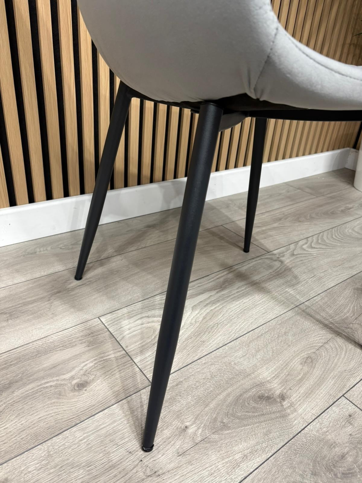 NEXT Sample - Brushed velvet dining chairs